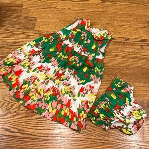 Hanna Anderson spring flower dress - size 3 (90)